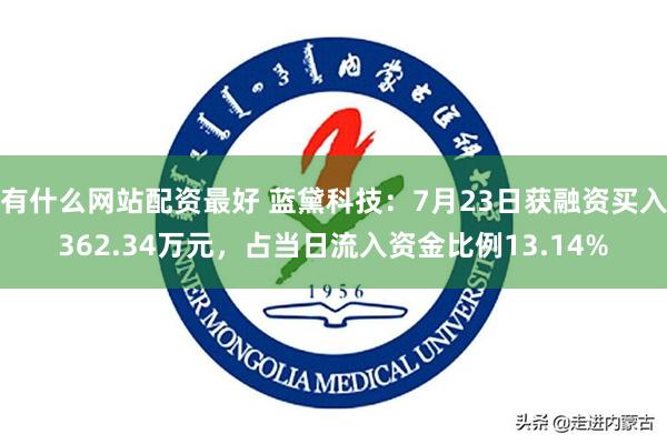 有什么网站配资最好 蓝黛科技：7月23日获融资买入362.34万元，占当日流入资金比例13.14%