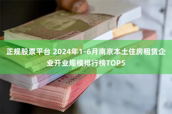 正规股票平台 2024年1-6月南京本土住房租赁企业开业规模排行榜TOP5