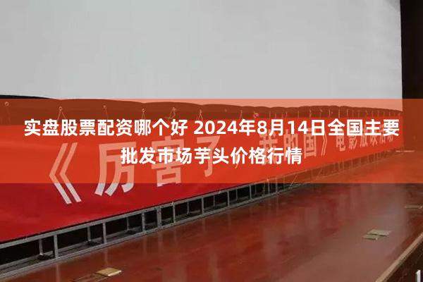 实盘股票配资哪个好 2024年8月14日全国主要批发市场芋头价格行情